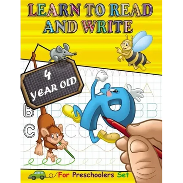 Learn to Read and Write 4 year old: Tracing Letters and Learning to Write for Preschoolers, with exercise Handwriting Practice, Pre-Writing, Little Sk
