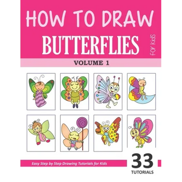 How to Draw Butterflies for Kids - Volume 1