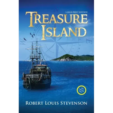 Treasure Island (Annotated, Large Print)