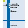 A Semantic and Structural Analysis of Hebrews