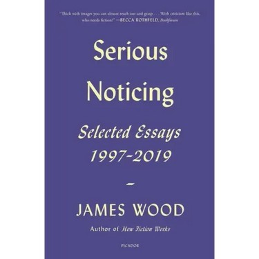 Serious Noticing: Selected Essays, 1997-2019