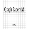 Graph Paper 4x4: 100 Pages 8.5" X 11"