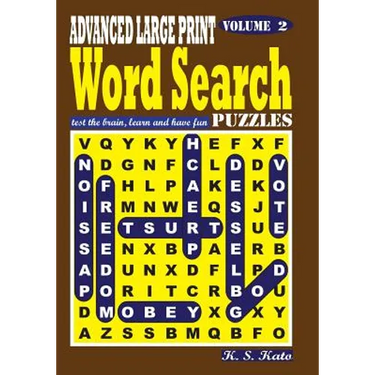 ADVANCED LARGE PRINT Word Search Puzzles, Vol. 2