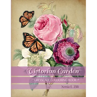 Victorian Garden: Greyscale Colouring Book 7