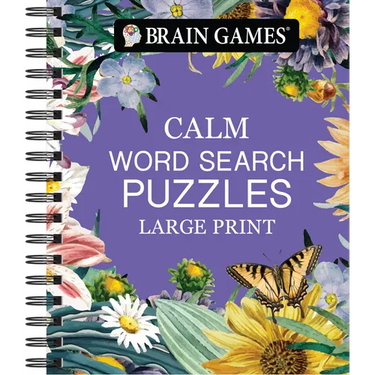Brain Games - Calm: Word Search Puzzles - Large Print