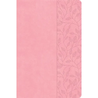 CSB Large Print Thinline Bible, Value Edition, Soft Pink Leathertouch