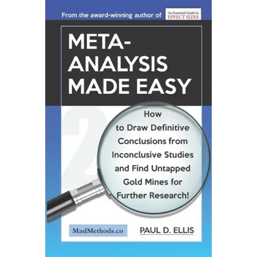 Meta-Analysis Made Easy: How to Draw Definitive Conclusions from Inconclusive Studies and Find Untapped Opportunities for Further Research!