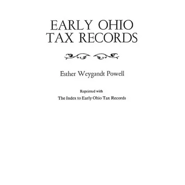 Early Ohio Tax Records (Indexed)