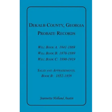 DeKalb County, Georgia, Probate Records