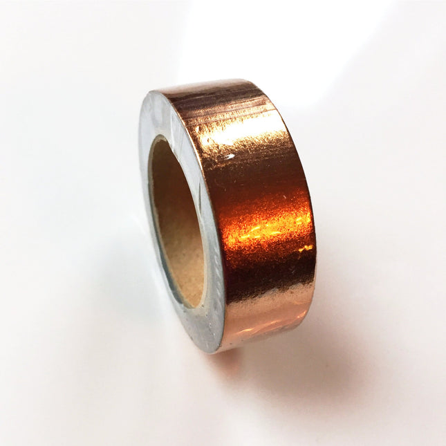 Rose Gold Metallic Washi Tape | Gift Wrapping and Craft Tape by The Bullish Store
