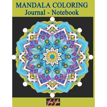 MANDALA COLORING Journal - Notebook: Creative Writing Lined Notebook for note taking and doodling with relaxing meditative Art Therapy journaling desi