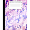 College Ruled Composition Notebook: Geometric Cute Composition Notebook College Rule 7.5 X 9.25 100 Pages