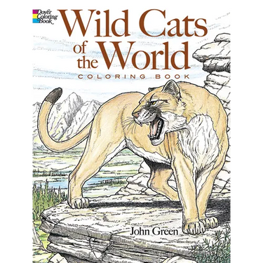 Wild Cats of the World Coloring Book