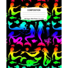 Composition Notebook: Mermaids Rainbow Neon Notebook Wide Ruled 100 Pages 7.5 x 9.25