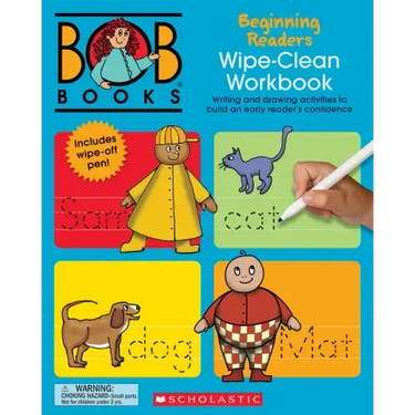 Bob Books - Wipe-Clean Workbook: Beginning Readers Phonics, Ages 4 and Up, Kindergarten (Stage 1: Starting to Read)