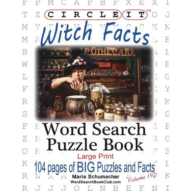 Circle It, Witch Facts, Word Search, Puzzle Book