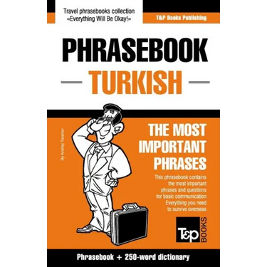 English-Turkish phrasebook and 250-word mini dictionary