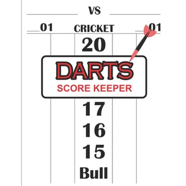 Dart Score Keeper: 100 Darts Score Sheets, Darts Game, Dart Score Pad, Score Keeper Notebook