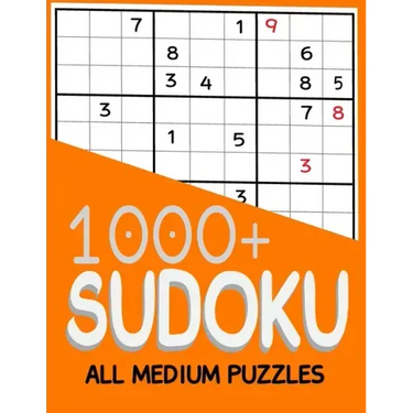1000+ Sudoku All Medium Puzzles: Sudoku medium book, puzzles for adults 1000+