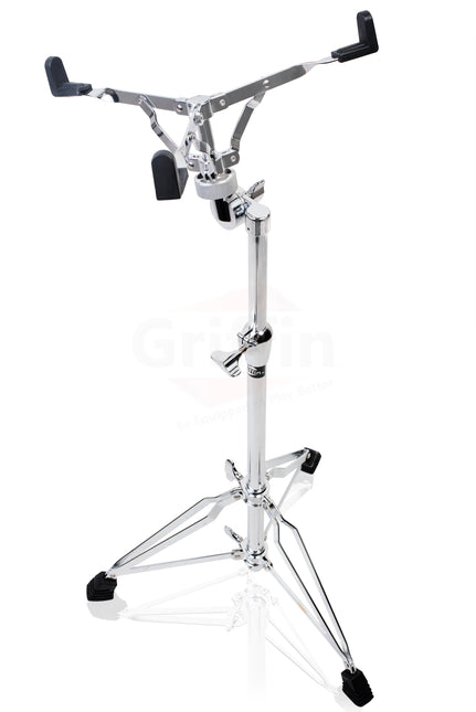 Extended Height Snare Drum Stand by GRIFFIN - Tall Adjustable Height Snare Stand For Practice Pad by GeekStands.com