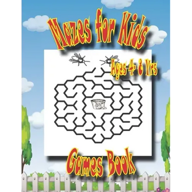 Mazes For Kids Age 4-8 Yrs Games Book: Easy Beautiful Funny Maze Puzzles for Kids - Activity Workbook Gift For Birthday Anniversary Puzzle Lovers