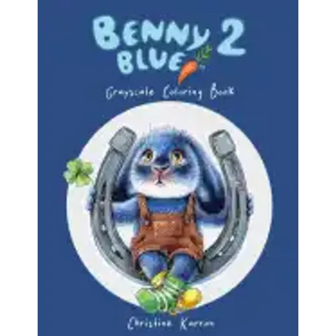 Benny Blue 2 Grayscale Coloring Book