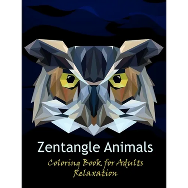 Zentangle animals coloring book for adults relaxation: stress relieving zentangle animals design