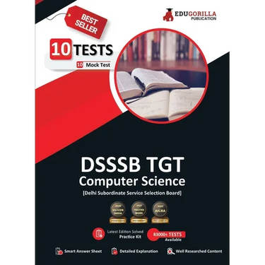 DSSSB TGT Computer Science Book 2023 (English Edition) - Trained Graduate Teacher - 10 Full Length Mock Tests (2000 Solved Questions) with Free Access