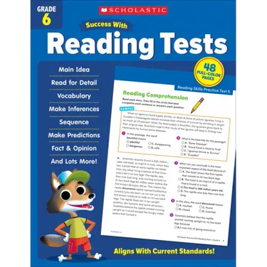 Scholastic Success with Reading Tests Grade 6 Workbook