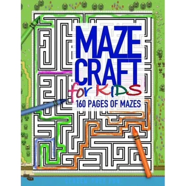 MAZECRAFT for kids 160 pages of mazes: Offline activity books for unplugged fun and spatial skill development
