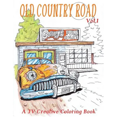 Old Country Road: Adult coloring book