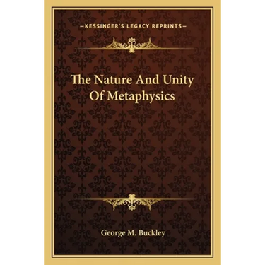 The Nature And Unity Of Metaphysics
