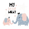 My Little Baby: Baby Shower Guest Book with Elephant Girl and Her Mom Theme, Personalized Wishes for Baby & Advice for Parents, Sign In, Gift Log, and
