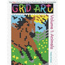 Grid Art: Animals: Coloring Book for Kids and Adults