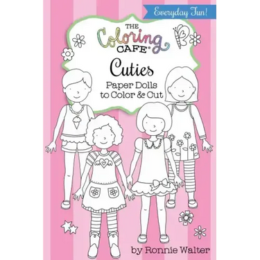 The Coloring Cafe Cuties-Paper Dolls to Color and Cut