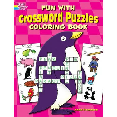 Fun with Crossword Puzzles Coloring Book