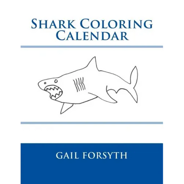 Shark Coloring Calendar