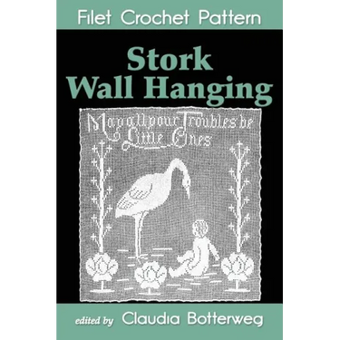 Stork Wall Hanging Filet Crochet Pattern: Complete Instructions and Chart