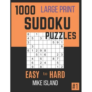 1000 Large Print Sudoku Puzzles: Sudoku Puzzle Book For Adults