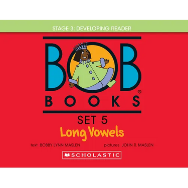 Bob Books - Long Vowels Hardcover Collection of 8 Stories Decodable Phonics Stories, Ages 4 and Up, Kindergarten, First Grade (Stage 3: Developing Rea
