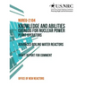 Knowledge and Abilities Catalog for Nuclear Power Plant Operators