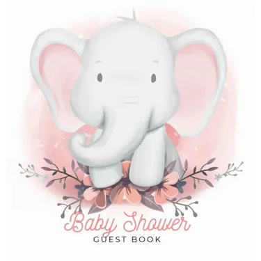 Baby Shower Guest Book: Elephant Boy Theme, Wishes for Baby and Advice for Parents, Personalized with Space for Guests to Sign In and Leave Addresses,