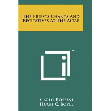The Priests Chants And Recitatives At The Altar