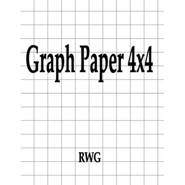 Graph Paper 4x4: 150 Pages 8.5" X 11"