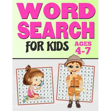 Word Search for Kids Ages 4-7: 65 Fun and Easy Word Search Puzzles - Large Print Activity Workbook (8.5 X 11)