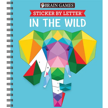 Brain Games - Sticker by Letter: In the Wild (Sticker Puzzles - Kids Activity Book)