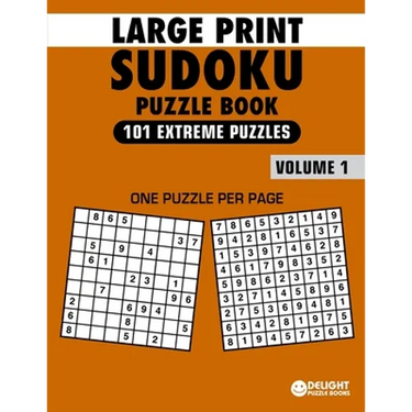 Large Print Sudoku Puzzle Book Extreme: 101 Extreme Sudoku Puzzles for Adults & Seniors to Improve Memory
