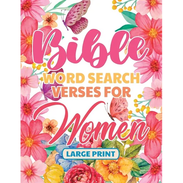 Bible Word Search Large Print Verses for Women