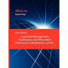 Exam Prep for Corporate Management, Governance, and Ethics Best Practices by Vallabhaneni, 1st Ed.