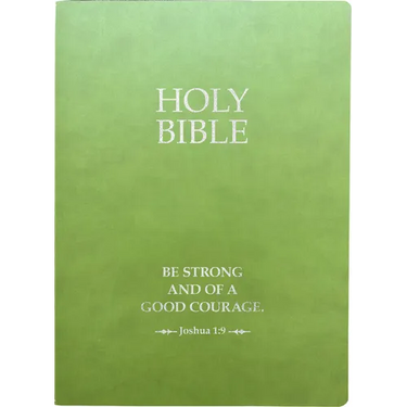 KJV Holy Bible, Be Strong and Courageous Life Verse Edition, Large Print, Olive Ultrasoft: (Red Letter, Green, 1611 Version)